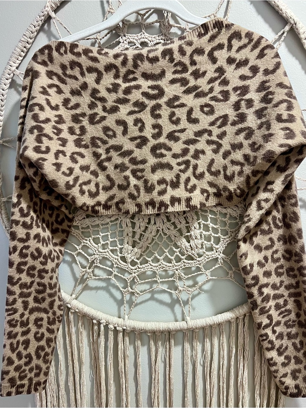 Leopard Print Cardigan Shrug
